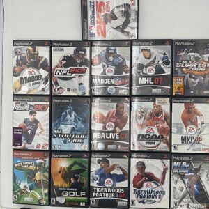Lot 16 PlayStation 2 PS2 Game Football Baseball Basketball Golf Hockey Sports